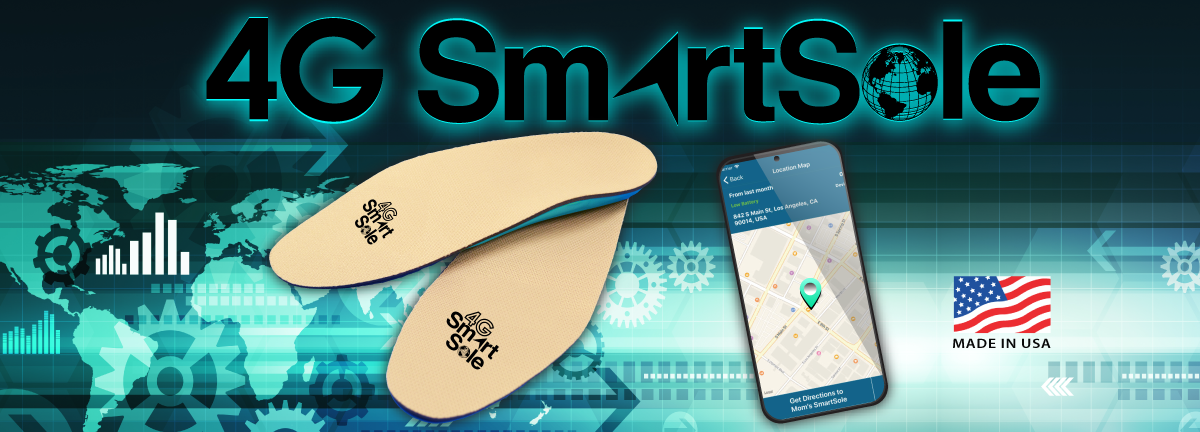 4G SmartSole GPS tracker and app made in usa